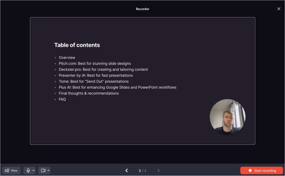 Pitch.com screenshot