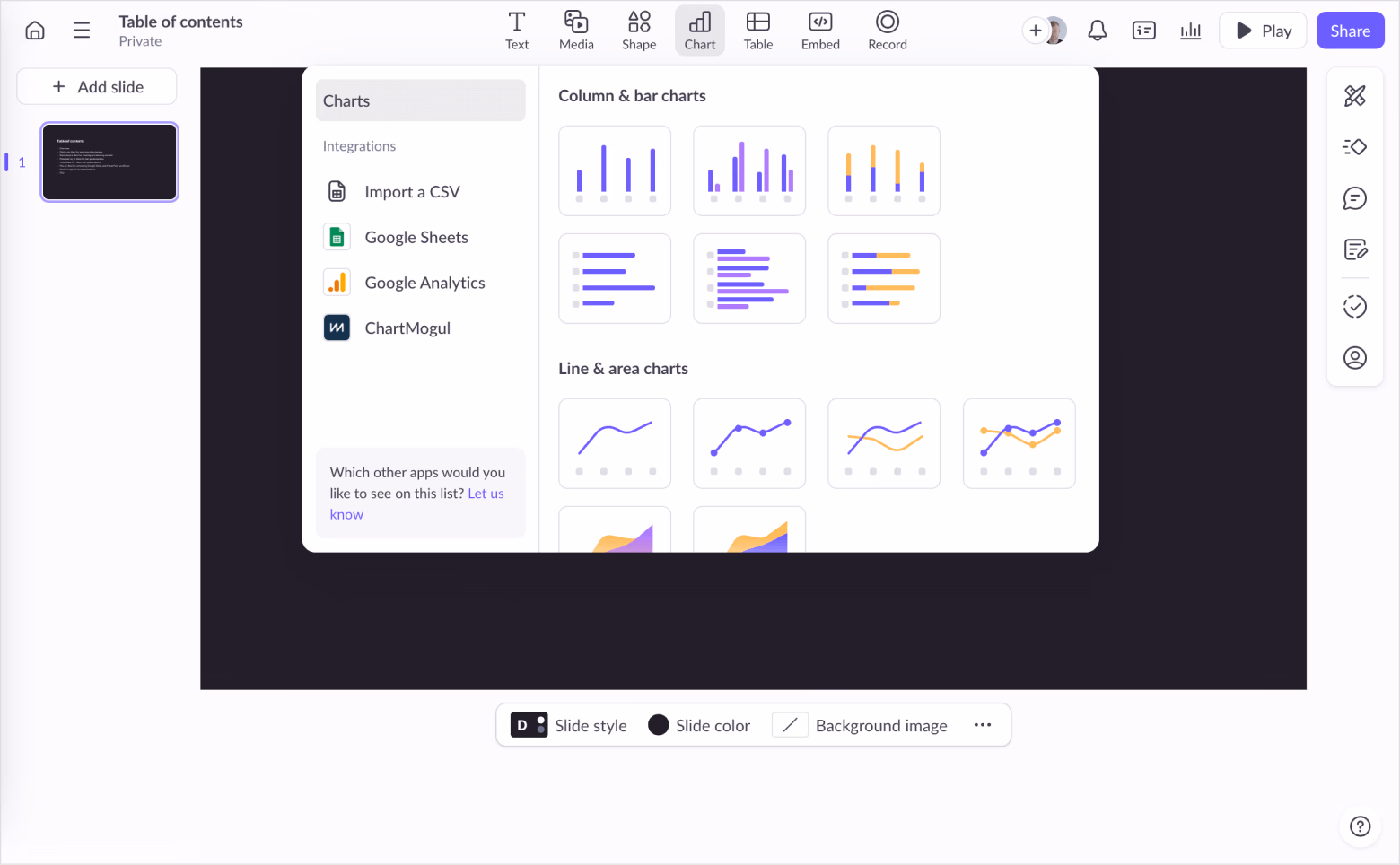 Pitch.com features screenshot